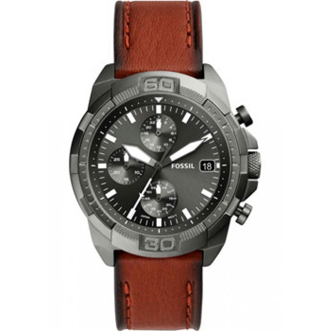 fashion наручные мужские часы FOSSIL FS5855. Коллекция Bronson Chronograph W228604